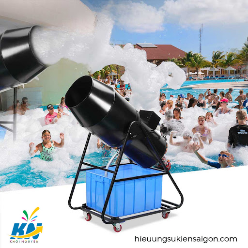 máy bắn bọt bể bơi